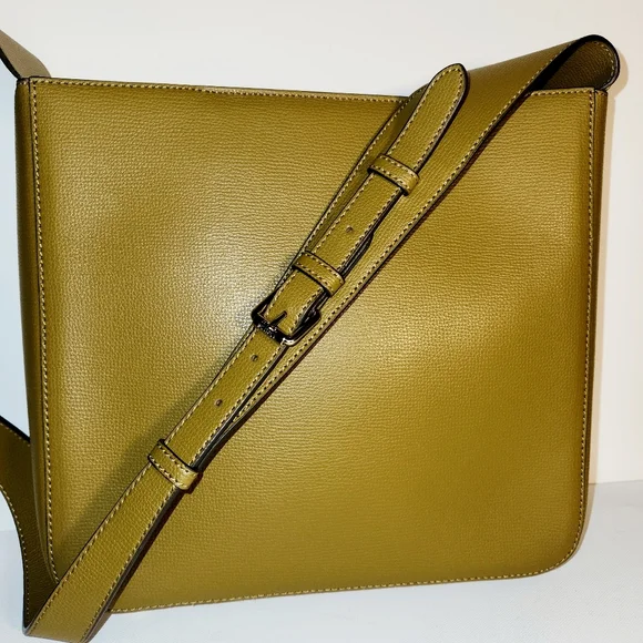 Henri bendel Green tan military shoulder bag crossbody with a bendel wallet - Picture 2 of 11